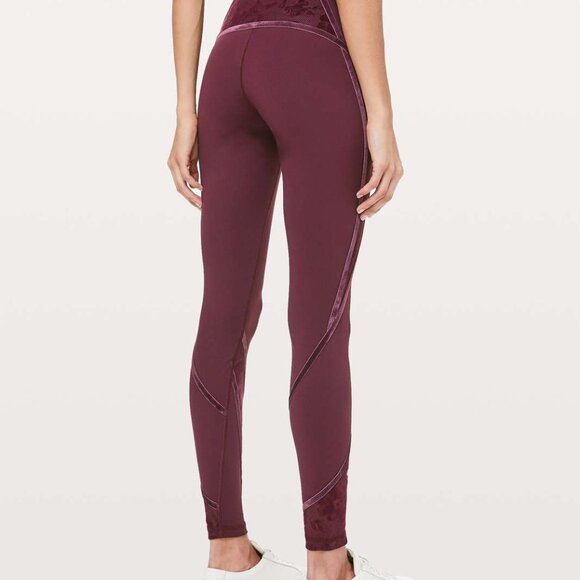 Lululemon Wunder Under High-Rise Tight with Velvet Detail 28" Sz 10 - Picture 4 of 10